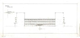 Gsaenger, Gustav; München; Hallenbad - Südseite (Ansicht)