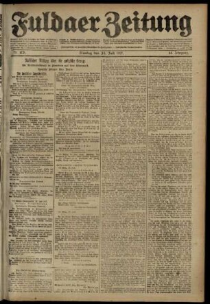 Ausgabe vom Montag, den 30. Juli 1917.