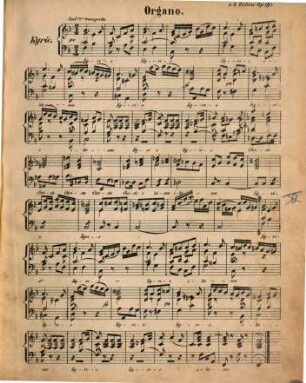 Kurze Land-Fest-Messe : Nr.1 ; in F für 4 Singstimmen, 2 Violinen, Horn, bezifferten Violon & ausgesetzte Orgel ; op. 196