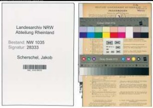Entnazifizierung Jakob Scherschel , geb. 11.01.1886 (Kaufmaennischer Angestellter)