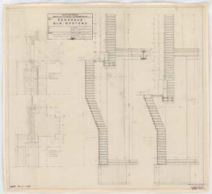 Haus des Rundfunks, Berlin-Charlottenburg: Keller Masurenfront, Schnitte 1:10