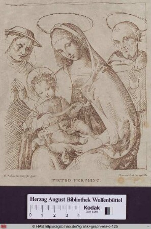 Madonna mit dem Kind und Heiligen nach Perugino.