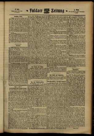 Zweite Ausgabe vom Montag, den 06. Mai 1912.