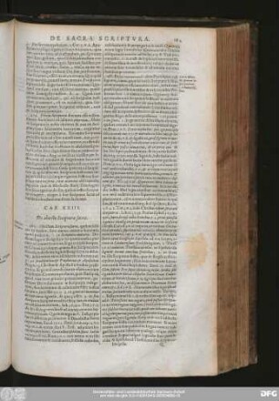 Cap. XXIII. De obiecto Scripturae sacrae.