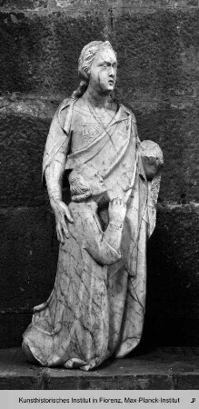 Thronende Madonna mit Engeln und Stiftern : Engel mit Stifter