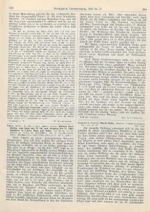 397-398 [Rezension] Veit, Andreas Ludwig, Mainzer Domherren vom Ende des 16. bis zum Ausgang des 18. Jahrhunderts in Leben, Haus und Habe