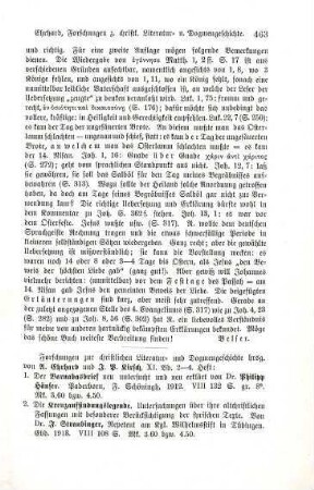 463-466 [Rezension] Forschungen zur christlichen Literatur- und Dogmengeschichte, Bd. 2-4