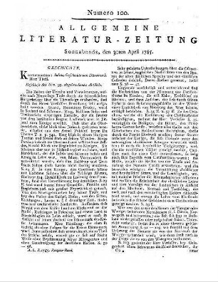 Suhm, P. F.: Historie af Danmark etc. (Beschluß der in Nro. 99 abgebrochenen Recension.)
