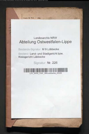 Erblasser: Bartmann, Anne Sophie Charlotte, geb. Klenke; Erblasser: Steinmann, Anton Heinrich; Erblasser: Vahrenkamp als Vormund der unmündigen Kinder der Witwe Bartmann, Friedrich Wilhelm: Abschluss eines Erbvertrags