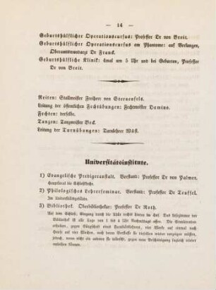 14-17, Universitätsinstitute