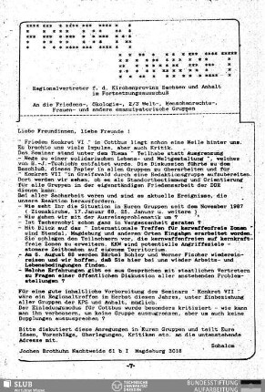 Frieden konkret