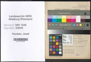 Entnazifizierung Josef Houben , geb. 06.07.1899 (Milchkontrolleur)