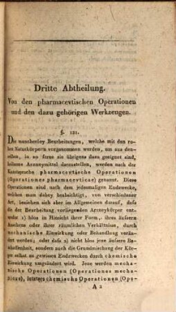 Taschenbuch der Pharmacie für Ärzte und Apotheker, 2,1