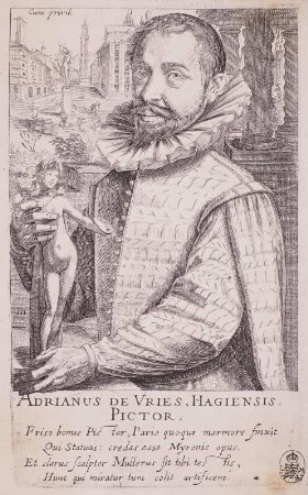 Bildnis des niederländischen Malers Adrian de Vries (1560-1603)