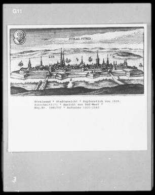 Stralsund: Ansicht der Stadt von Süd-West