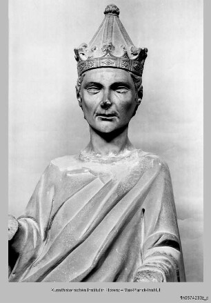 Heinrich VII. und seine Räte : Sitzfigur Kaiser Heinrichs VII.
