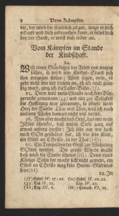 Vom Kämpfen im Stande der Kindschaft.