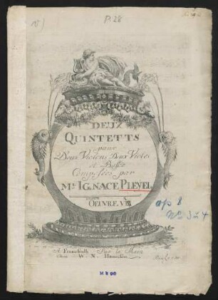Deux quintetts pour deux violons, deux violes et basse, op. 8, Nr. 3-4