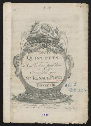 Deux quintetts pour deux violons, deux violes et basse, op. 8, Nr. 3-4