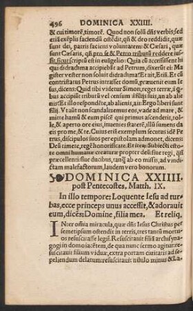 Dominica XXIIII. post Pentecostes.