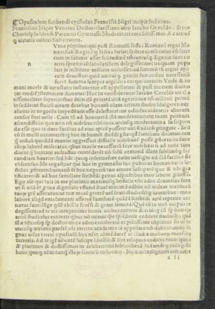 Opusculum scribendi epistolas Francisci Nigri incipit foeliciter.