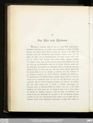 V. Von Rhat nach Rhadames.