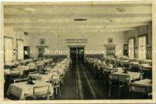 Speisesaal eines Ferienheimes im Friedrichsbrunn