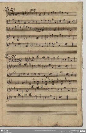 41. Anonymus, Gavottes, E-Dur