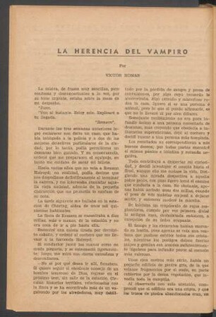 La herencia del vampiro