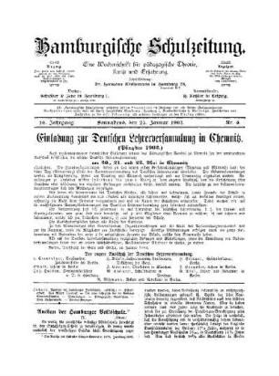 Ausbau der Hamburger Volksschule : (Schluß)