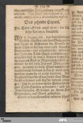 Das zehende Capitel. Die Todt-Sünd muß man / die läßliche kan man beichten.