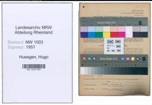 Entnazifizierung Hugo Huesgen , geb. 20.10.1894 (Kaufm.Angestellter)