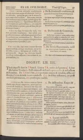 Digest. Lib. XIX.