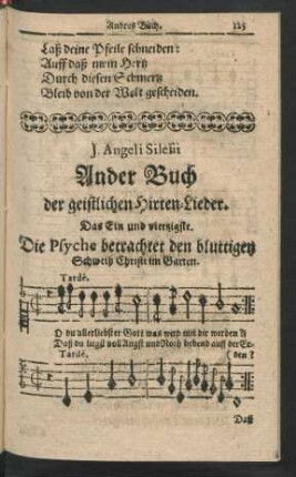 J. Angeli Silesii Ander Buch der geistlichen Hirten-Lieder.