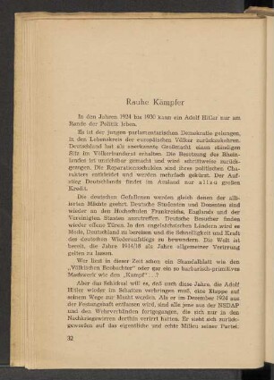 Rauhe Kämpfer