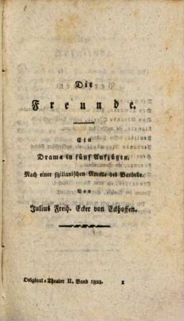 Original-Theater : für das Jahr ..., 1822, 2