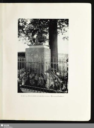 Tafel 13. Gottlob Friedrich Thormeyer: Moreau-Denkmal