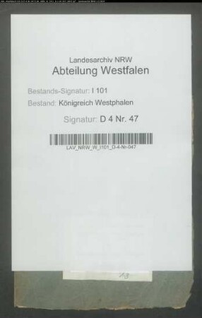 Hypothekenakten für Ernst Dietrich Wiegmann, Heimsen Nr. 37