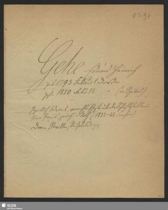 Nr. 93-94. Gehe, Eduard Heinrich