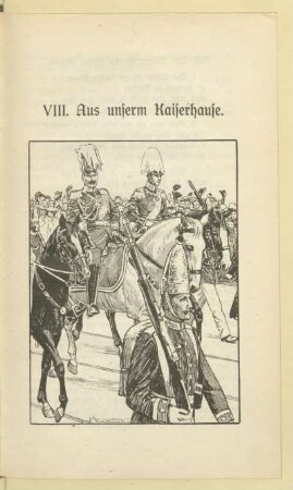 VIII. Aus unserm Kaiserhause