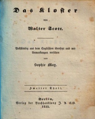 Das Kloster, 2