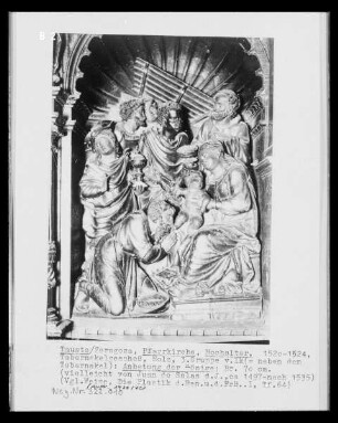 Tabernakelgeschoss: Anbetung der Hirten