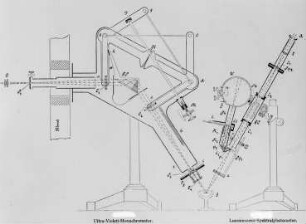 Lumineszenzspektralphotometer mit UV-Monochromator, Schema (Schmidt & Hänsch) : Technikgeschichte | Physik | Optik | Spektroskopie