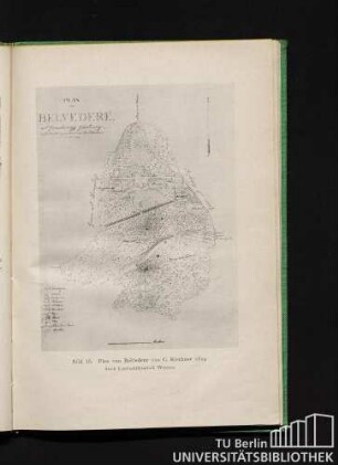 Bild 15. Plan von Belvedere von C. Kirchner 1824. Stich Landesbibliothek Weimar