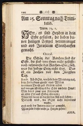 Am 25. Sonntag nach Trinitatis.