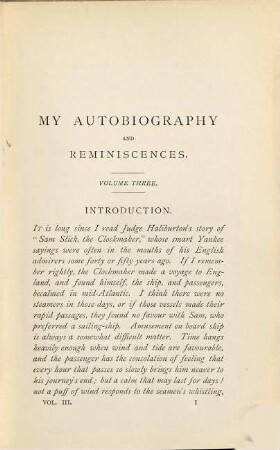 My autobiography and reminiscences, 3. Further reminiscences