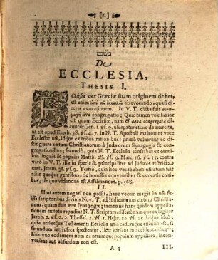 Disp. theol. de ecclesia
