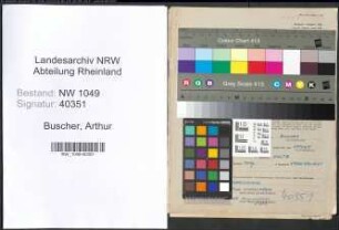 Entnazifizierung Arthur Buscher , geb. 07.06.1894 (Landwirt)