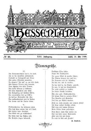 No. 10, 16. Mai 1899