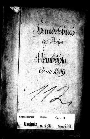 Gerichtshandelsbuch von Kleinböhla